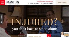 Desktop Screenshot of manchininjurylaw.com